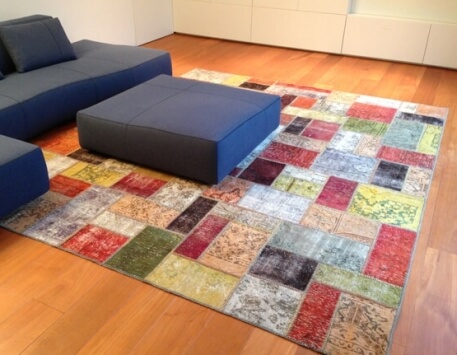 שטיח טלאים פרסי צבעוני