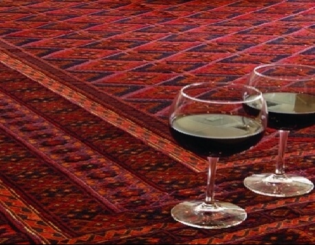 שטיח סופר אוזבקי דוגמא צפופה עבודת יד