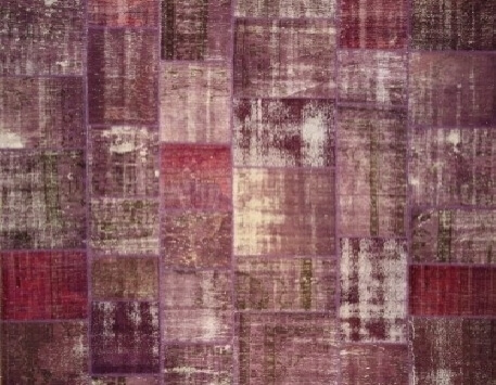 שטיח טלאים בגוון סגול