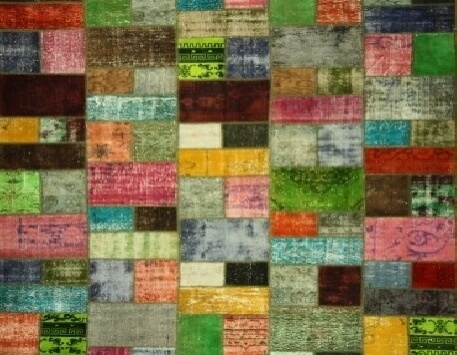 שטיח טלאים צבעוני