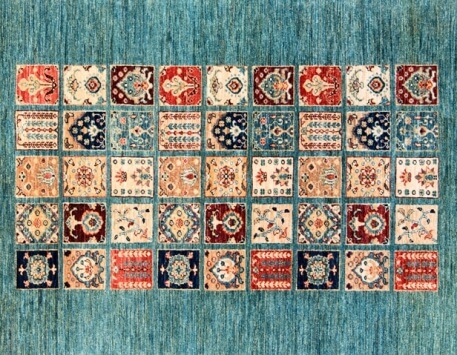 שטיח סוף אפגני איכותי בדוגמת טלאים עבודת יד