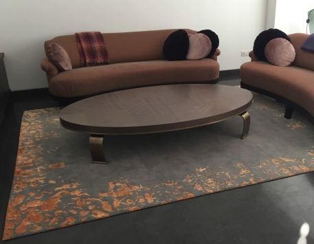 שטיח מודרני - מילאנו ארט - מסגרת כתומה