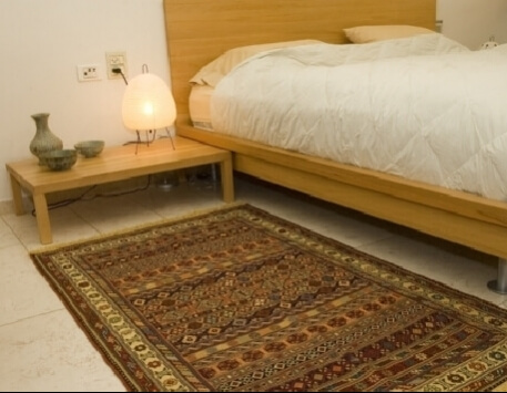 שטיח פרסי סומק אפשר חום זהוב