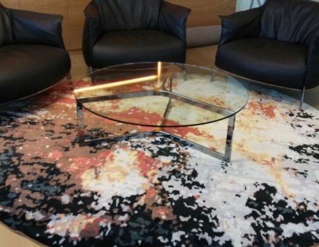 שטיח מודרני - מילאנו ארט - אבסטרקט צבעוני עגול
